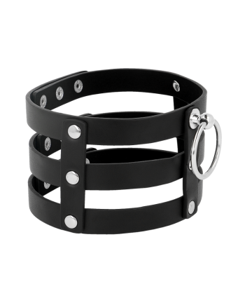 COQUETTE CHIC DESIRE - CHOKER CUERO VEGANO ESTILO FETISH