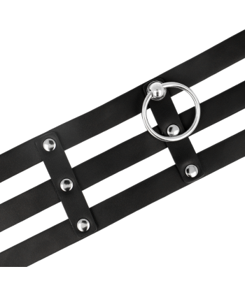 COQUETTE CHIC DESIRE - CHOKER CUERO VEGANO ESTILO FETISH