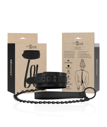 INTENSE - FETISH COLLAR DE CUERO VEGANO