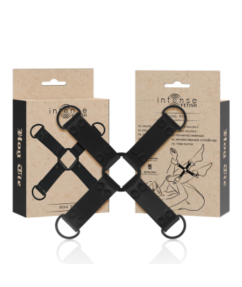 INTENSE - FETISH ENGANCHE MÚLTIPLE PARA MANOS Y PIES DE CUERO VEGANO