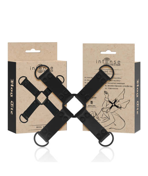 INTENSE - FETISH ENGANCHE MÚLTIPLE PARA MANOS Y PIES DE CUERO VEGANO INTENSE - FETISH ENGANCHE MÚLTIPLE PARA MANOS Y PIES DE CUERO VEGANO