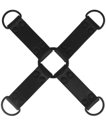 INTENSE - FETISH ENGANCHE MÚLTIPLE PARA MANOS Y PIES DE CUERO VEGANO
