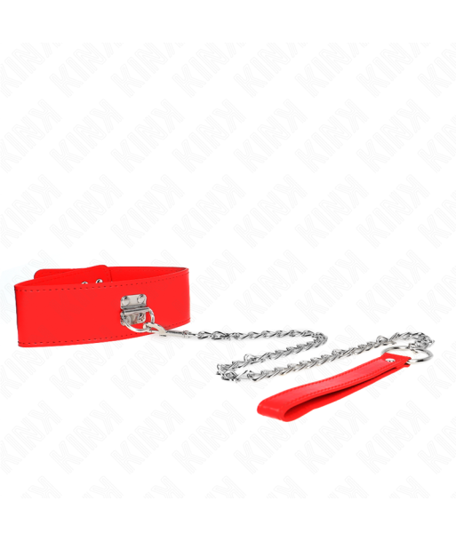 KINK - COLLAR CON CORREA 65 CM ANCHO ROJO AJUSTABLE 33.5-41 CM X 5 CM KINK - COLLAR CON CORREA 65 CM ANCHO ROJO AJUSTABLE 33.5-41 CM X 5 CM