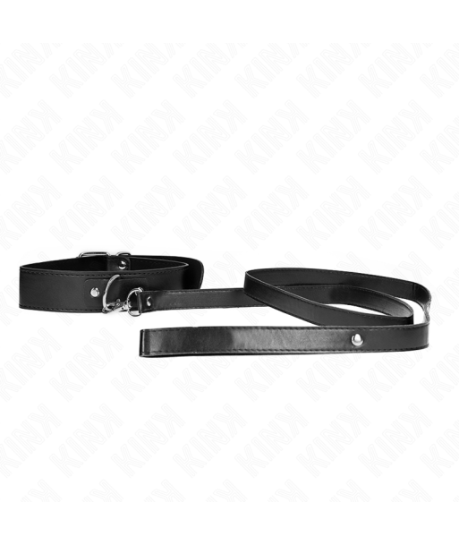 KINK - COLLAR CON CORREA 116 CM FINO NEGRO AJUSTABLE 32-50 CM X 8 CM KINK - COLLAR CON CORREA 116 CM FINO NEGRO AJUSTABLE 32-50 CM X 8 CM
