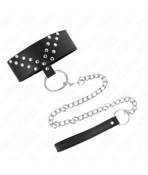 KINK - COLLAR CON CORREA 65 CM CON REMACHE EN V AJUSTABLE 36-43 CM X 5 CM KINK - COLLAR CON CORREA 65 CM CON REMACHE EN V AJUSTABLE 36-43 CM X 5 CM