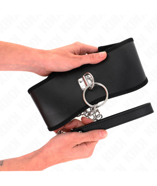 KINK - COLLAR CON CORREA 65 CM ANCHO NEGRO AJUSTABLE 40-55 CM X 10 CM KINK - COLLAR CON CORREA 65 CM ANCHO NEGRO AJUSTABLE 40-55 CM X 10 CM