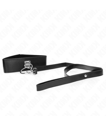 KINK - COLLAR CON CORREA 116 CM CON TACHUELAS CORREA POLIPIEL 50 X 5 CM