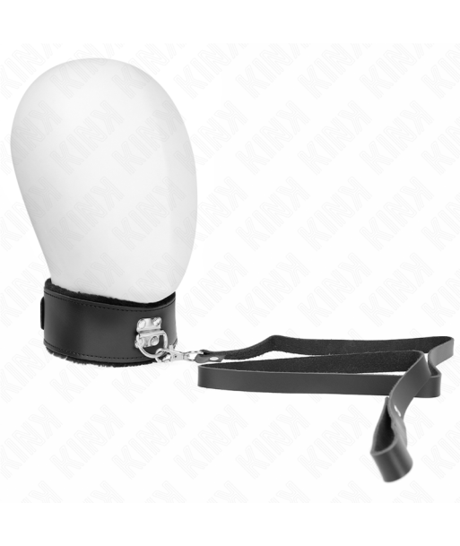KINK - COLLAR CON CORREA 116 CM DE PIEL NEGRO AJUSTABLE 40-48 CM X 6 CM KINK - COLLAR CON CORREA 116 CM DE PIEL NEGRO AJUSTABLE 40-48 CM X 6 CM