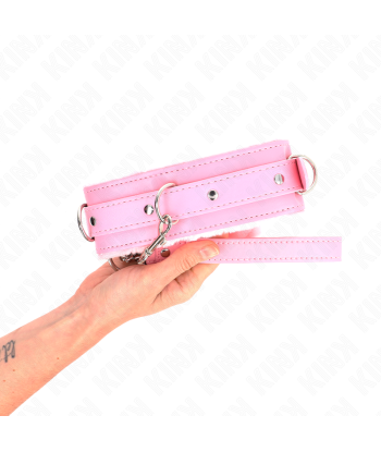 KINK - COLLAR CON CORREA 65 CM CON RESTRICCIONES ROSA AJUSTABLE 36-42 CM X 5.5 CM