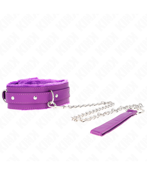 KINK - COLLAR CON CORREA 65 CM CON RESTRICCIONES MORADO AJUSTABLE 36-42 CM X 5.5 CM KINK - COLLAR CON CORREA 65 CM CON RESTRICCIONES MORADO AJUSTABLE 36-42 CM X 5.5 CM