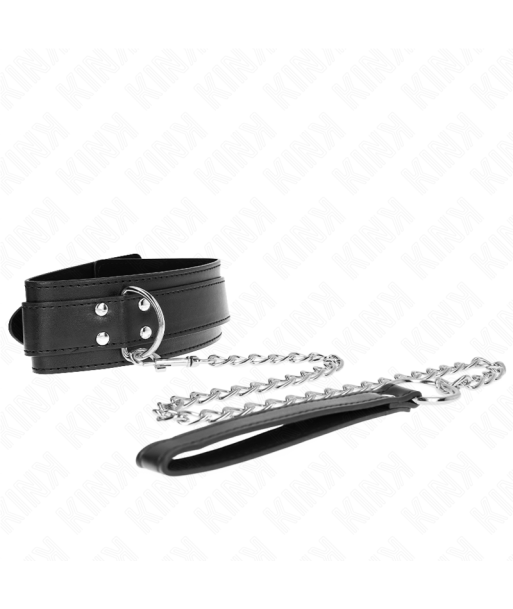 KINK - COLLAR CON CORREA 65 CM HEBILLAS PLATEADAS AJUSTABLE 33-46 CM X 5.5 CM KINK - COLLAR CON CORREA 65 CM HEBILLAS PLATEADAS AJUSTABLE 33-46 CM X 5.5 CM