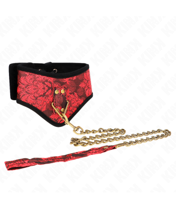 KINK - COLLAR CON CORREA DE ENCAJE 75 CM MODELO SCANDAL 44 X 10 CM