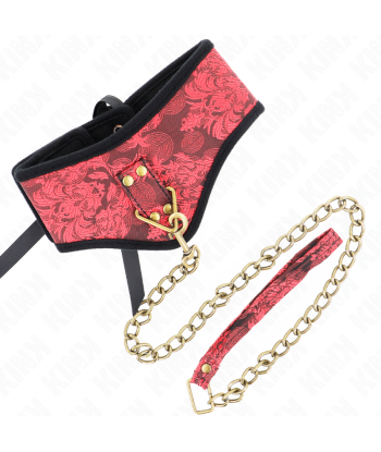KINK - COLLAR CON CORREA DE ENCAJE 75 CM MODELO SCANDAL 44 X 10 CM