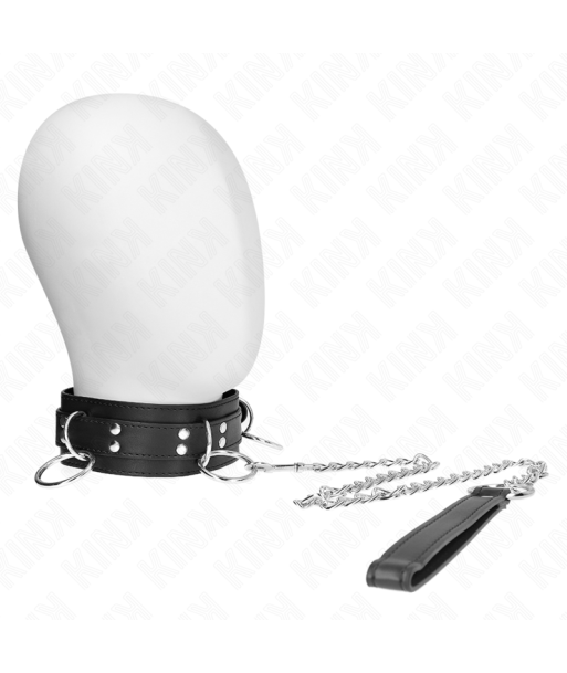 KINK - COLLAR CON CORREA 80 CM ESCLAVITUD 3 ANILLOS 53 X 5 CM KINK - COLLAR CON CORREA 80 CM ESCLAVITUD 3 ANILLOS 53 X 5 CM