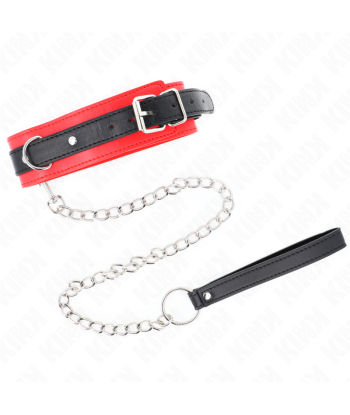 KINK - COLLAR CON CORREA 65 CM MODELO BÁSICO MODELO 3 ROJO 53 X 5 CM