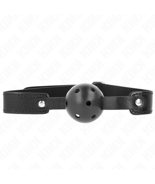 KINK - MORDAZA DE BOLA 4.5 CM TRANSPIRABLE NEGRO 65 x 2.5 CM KINK - MORDAZA DE BOLA 4.5 CM TRANSPIRABLE NEGRO 65 x 2.5 CM