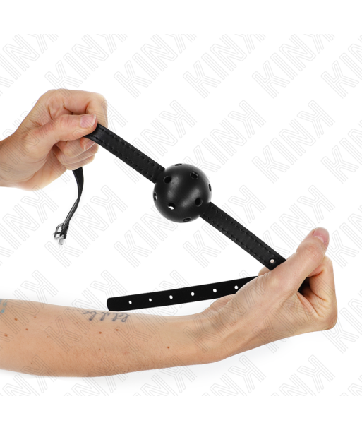 KINK - MORDAZA DE BOLA 4.5 CM TRANSPIRABLE SIMPLICITY NEGRO 62 x 1.5 CM KINK - MORDAZA DE BOLA 4.5 CM TRANSPIRABLE SIMPLICITY NEGRO 62 x 1.5 CM