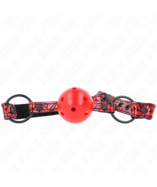 KINK - MORDAZA DE BOLA 4.5 CM CON PATRÓN DE DIAMANTE MODELO 1 64.5 CM AJUSTABLE 42- 60 CM KINK - MORDAZA DE BOLA 4.5 CM CON PATRÓN DE DIAMANTE MODELO 1 64.5 CM AJUSTABLE 42- 60 CM