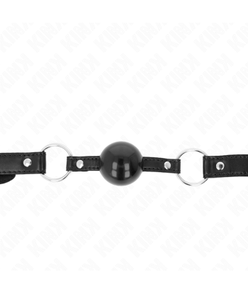 KINK - MORDAZA DE BOLA 4 CM TPE NEGRO 60 x 2 CM