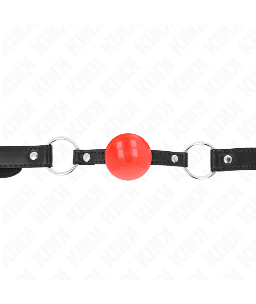 KINK - MORDAZA DE BOLA 4 CM TPE ROJO 60 x 2 CM KINK - MORDAZA DE BOLA 4 CM TPE ROJO 60 x 2 CM