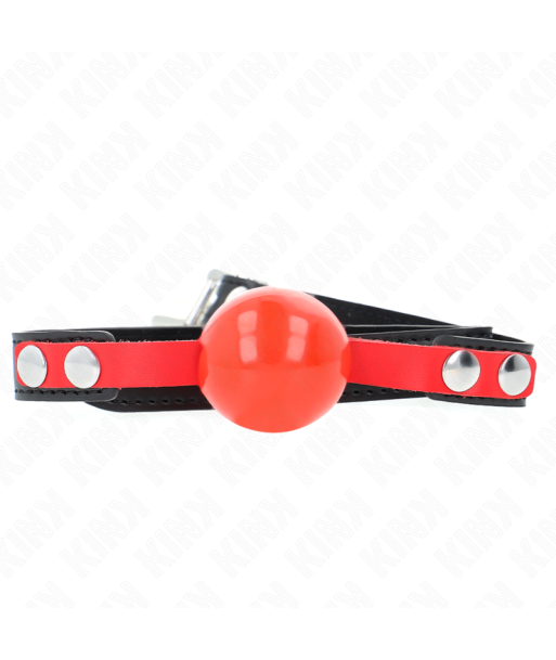 KINK - MORDAZA DE BOLA 4 CM SUAVE DE TPE MODELO 4 60 x 2 CM AJUSTABLE 37-52 CM KINK - MORDAZA DE BOLA 4 CM SUAVE DE TPE MODELO 4 60 x 2 CM AJUSTABLE 37-52 CM