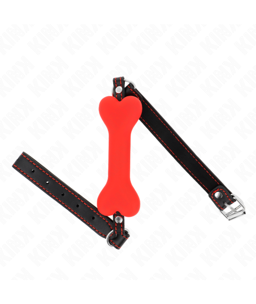 KINK - MORDAZA DE HUESO 12 CM ROJO 63 x 2 CM KINK - MORDAZA DE HUESO 12 CM ROJO 63 x 2 CM