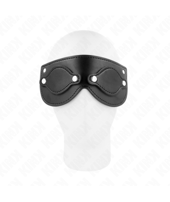 KINK - MÁSCARA DE POLIPIEL CON CUBIERTAS PARA OJOS DESMONTABLES 22 x 9 CM