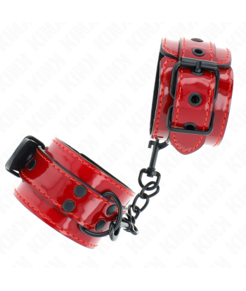 KINK - MUÑEQUERAS ROJO OSCURO 23 X 5 CM