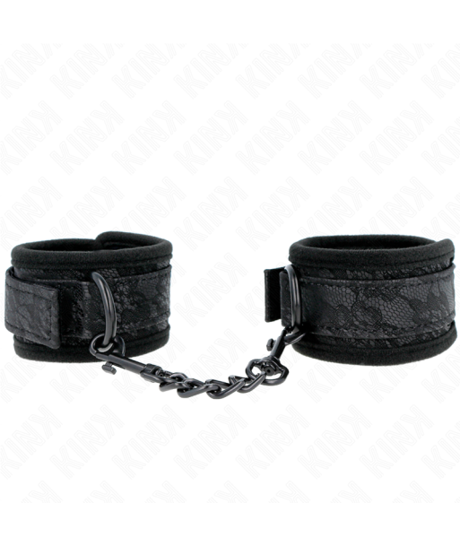 KINK - MUÑEQUERAS DE ENCAJE Y NEOPRENO AJUSTABLE NEGRO 20-29 CM X 5 CM KINK - MUÑEQUERAS DE ENCAJE Y NEOPRENO AJUSTABLE NEGRO 20-29 CM X 5 CM