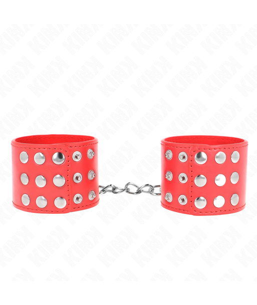 KINK - MUÑEQUERAS CON CIERRE A PRESIÓN AJUSTABLE ROJO 19-24 CM X 5.5 CM KINK - MUÑEQUERAS CON CIERRE A PRESIÓN AJUSTABLE ROJO 19-24 CM X 5.5 CM