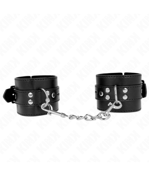KINK - MUÑEQUERAS NEGRO CON CORREA NEGRO AJUSTABLE 17-28 CM X 6 CM KINK - MUÑEQUERAS NEGRO CON CORREA NEGRO AJUSTABLE 17-28 CM X 6 CM