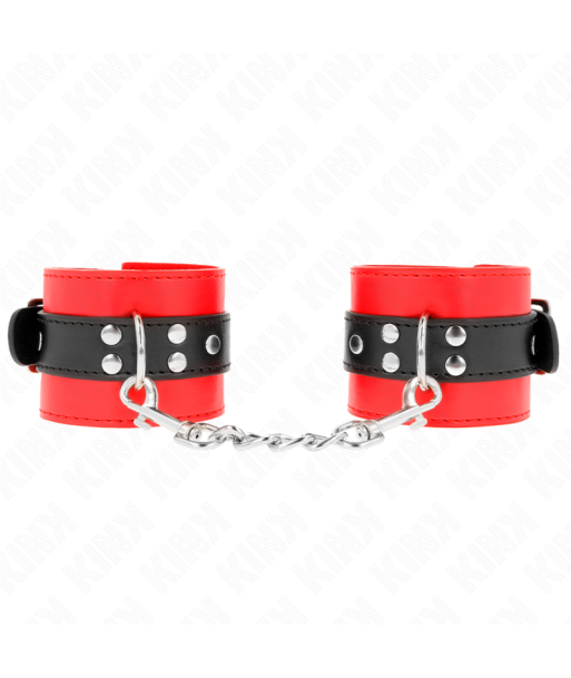 KINK - MUÑEQUERAS ROJO CON CORREA NEGRO AJUSTABLE 17-28 CM X 6 CM KINK - MUÑEQUERAS ROJO CON CORREA NEGRO AJUSTABLE 17-28 CM X 6 CM
