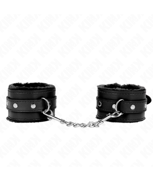 KINK - MUÑEQUERAS FORRADAS PREMIUM NEGRO CON CORREA NEGRO AJUSTABLE 17-29 CM X 6 CM KINK - MUÑEQUERAS FORRADAS PREMIUM NEGRO CON CORREA NEGRO AJUSTABLE 17-29 CM X 6 CM