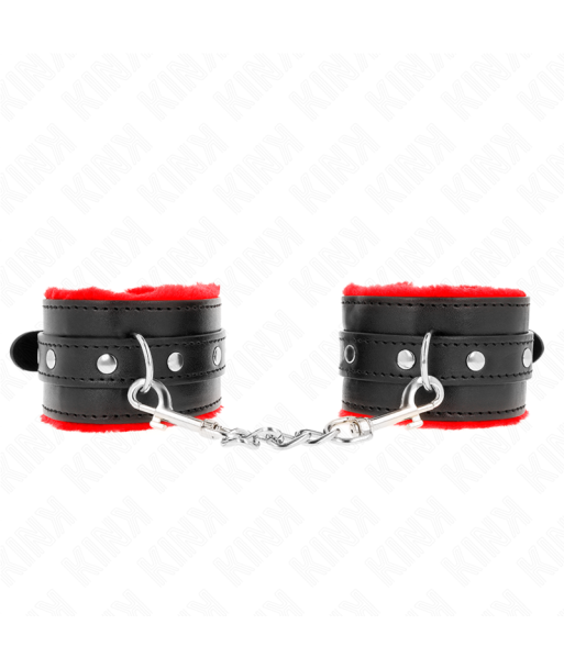 KINK - MUÑEQUERAS FORRADAS PREMIUM ROJO CON CORREA NEGRO AJUSTABLE 17-29 CM X 6 CM KINK - MUÑEQUERAS FORRADAS PREMIUM ROJO CON CORREA NEGRO AJUSTABLE 17-29 CM X 6 CM