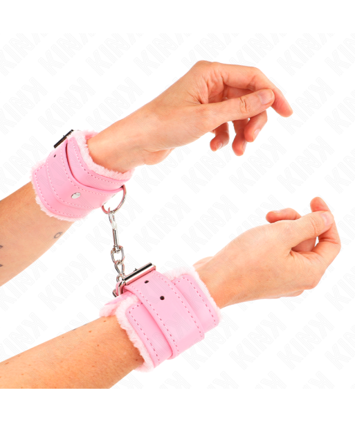 KINK - MUÑEQUERAS FORRADAS ROSA CON CORREA ROSA AJUSTABLE 20-29 CM X 5.5 CM KINK - MUÑEQUERAS FORRADAS ROSA CON CORREA ROSA AJUSTABLE 20-29 CM X 5.5 CM