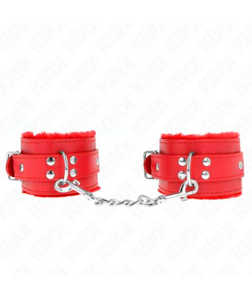 KINK - MUÑEQUERAS FORRADAS ROJO CON CORREA ROJO AJUSTABLE 20-29 CM X 5.5 CM KINK - MUÑEQUERAS FORRADAS ROJO CON CORREA ROJO AJUSTABLE 20-29 CM X 5.5 CM