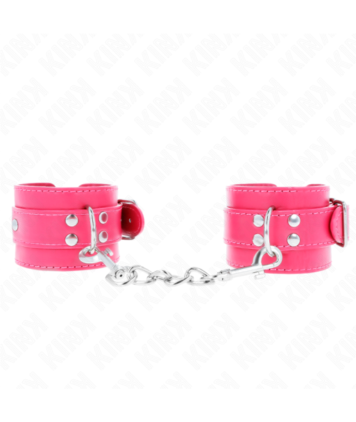 KINK - MUÑEQUERAS FUCSIA CON DETALLES EN FUCSIA AJUSTABLE 20-28 CM X 5.5 CM KINK - MUÑEQUERAS FUCSIA CON DETALLES EN FUCSIA AJUSTABLE 20-28 CM X 5.5 CM