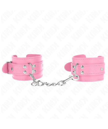 KINK - MUÑEQUERAS SENCILLAS ROSA AJUSTABLE 20-23 CM X 5.5 CM