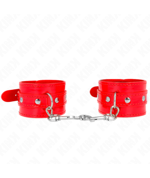 KINK - MUÑEQUERAS CON TACHUELAS ROJO AJUSTABLE 23-33 CM KINK - MUÑEQUERAS CON TACHUELAS ROJO AJUSTABLE 23-33 CM