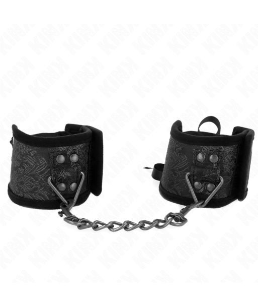 KINK - MUÑEQUERAS DISEÑO ESCÁNDALO NEGRO DETALLE LAZO 24.5 CM X 6.5 CM KINK - MUÑEQUERAS DISEÑO ESCÁNDALO NEGRO DETALLE LAZO 24.5 CM X 6.5 CM