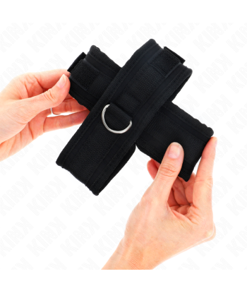 KINK - MUÑEQUERAS CRUZADA NEGRO 34 X 5.5 CM