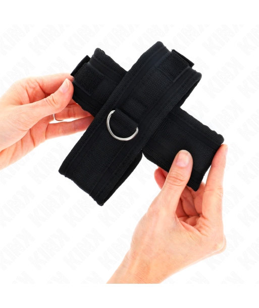 KINK - MUÑEQUERAS CRUZADA NEGRO 34 X 5.5 CM KINK - MUÑEQUERAS CRUZADA NEGRO 34 X 5.5 CM