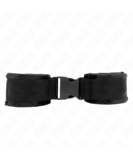 KINK - MUÑEQUERAS NYLON NEGRO MODELO 1 AJUSTABLE 25-35 CM X 6 CM KINK - MUÑEQUERAS NYLON NEGRO MODELO 1 AJUSTABLE 25-35 CM X 6 CM