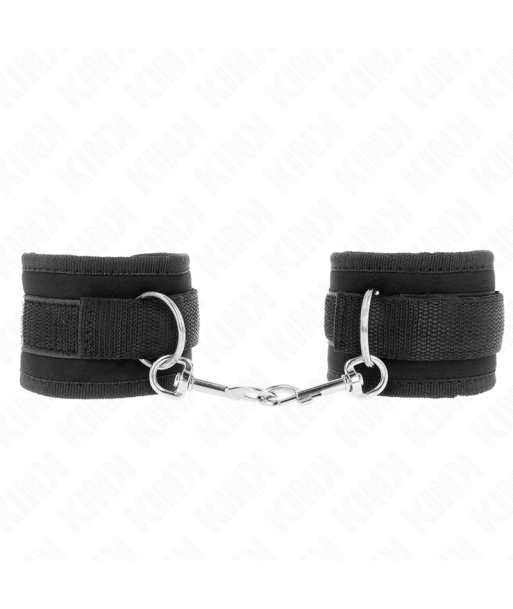 KINK - MUÑEQUERAS NYLON NEGRO MODELO 2 AJUSTABLE 18-35 CM X 6 CM KINK - MUÑEQUERAS NYLON NEGRO MODELO 2 AJUSTABLE 18-35 CM X 6 CM