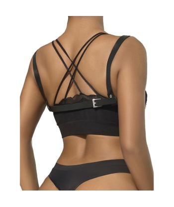 SUBBLIME - 953713 CINTURÓN DE BONDAGE PUNK HEBILLA METAL NEGRO TALLA ÚNICA