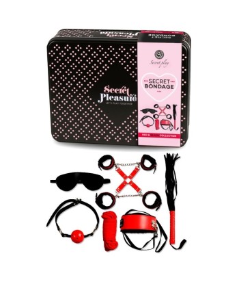 SECRETPLAY - BDSM SET 6 PIEZAS RED COLLECTION