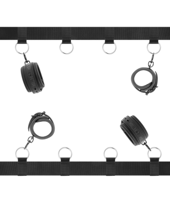 FETISH SUBMISSIVE - SET ATADURAS CAMA LUXURY CON FORRO DE NEOPRENO