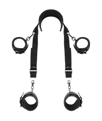 FETISH SUBMISSIVE - POSICIÓN MASTER CON 4 ESPOSAS CON FORRO DE NEOPRENO