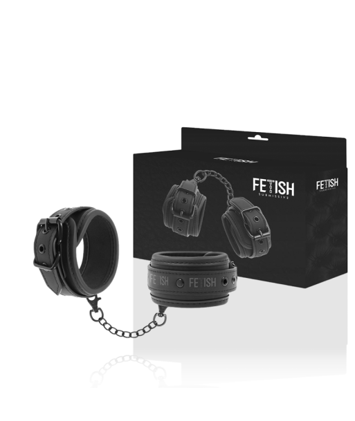 FETISH SUBMISSIVE - ESPOSAS CUERO VEGANO CON FORRO DE NEOPRENO