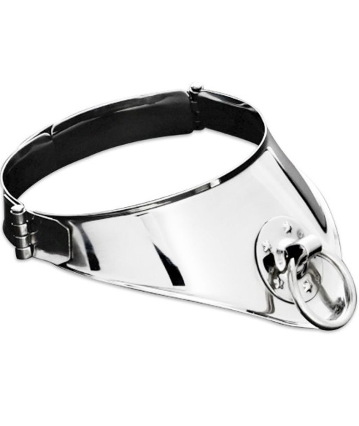 METAL HARD - COLLAR RESTRICCION CON ANILLA Y CANDADO 12.5 CM METAL HARD - COLLAR RESTRICCION CON ANILLA Y CANDADO 12.5 CM